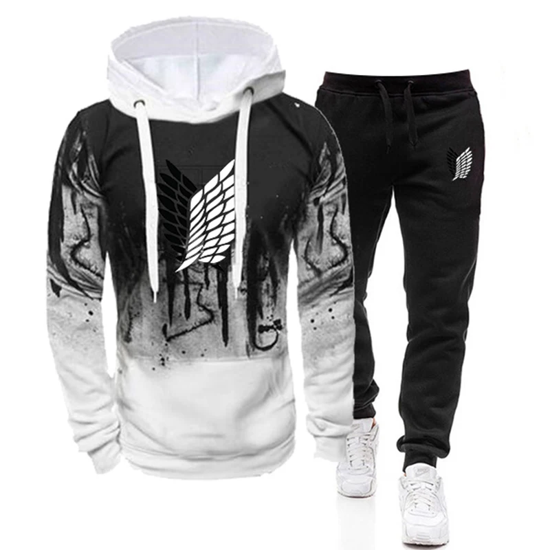 Men's 2-Piece Tracksuit Set - Hoodie & Sweatpants (Autumn/Winter)