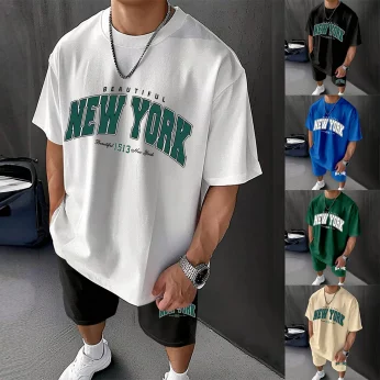 Men's Oversized Casual Set - Lightweight, Breathable & Trendy (Printed Patterns)
