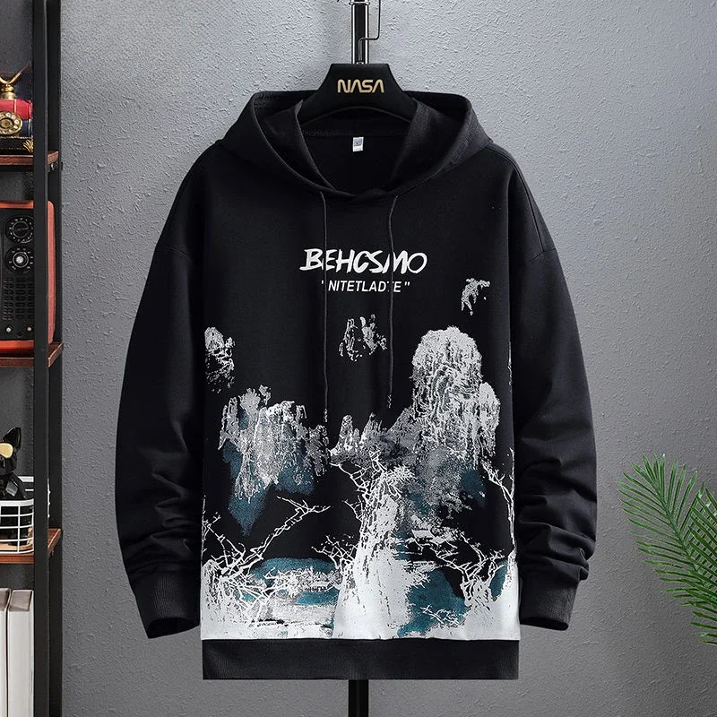 Men's Anime Hoodie - Pastel Color Manga Sweatshirt with Hip Hop Streetwear Style, Aesthetic Emo Design - Image 5
