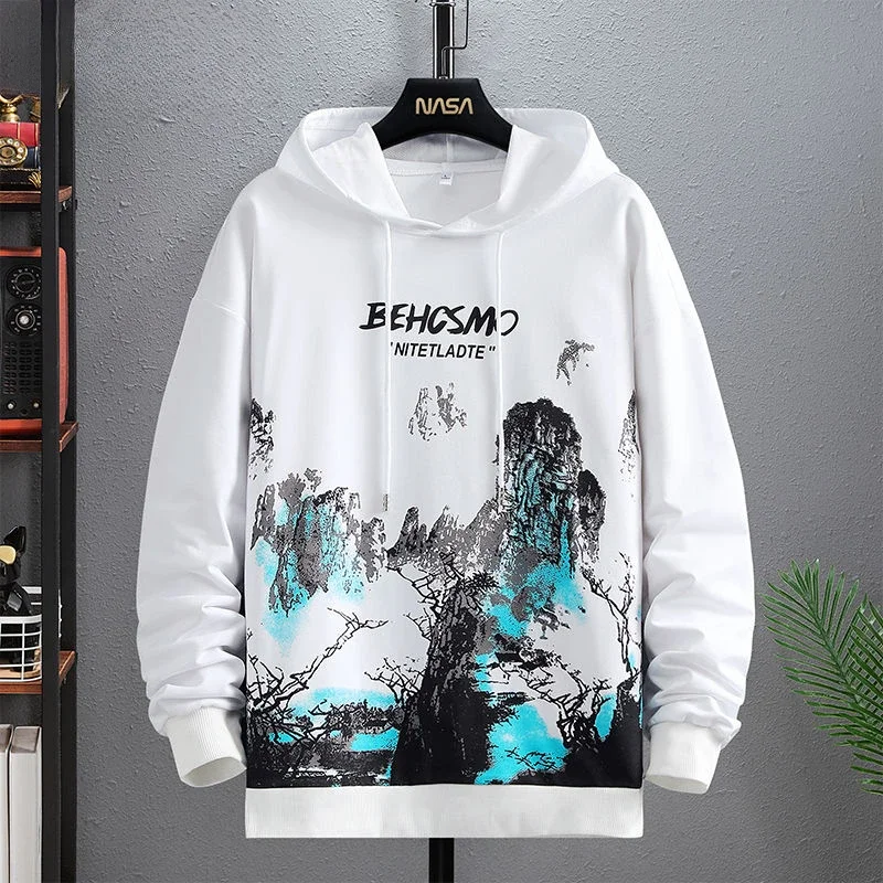 Men's Anime Hoodie - Pastel Color Manga Sweatshirt with Hip Hop Streetwear Style, Aesthetic Emo Design - Image 4