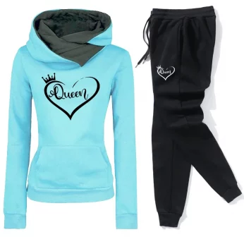 2025 Women's Casual Tracksuit - Simple Long Sleeve Pullover and Sweatpants Set for Daily Outdoor Wear