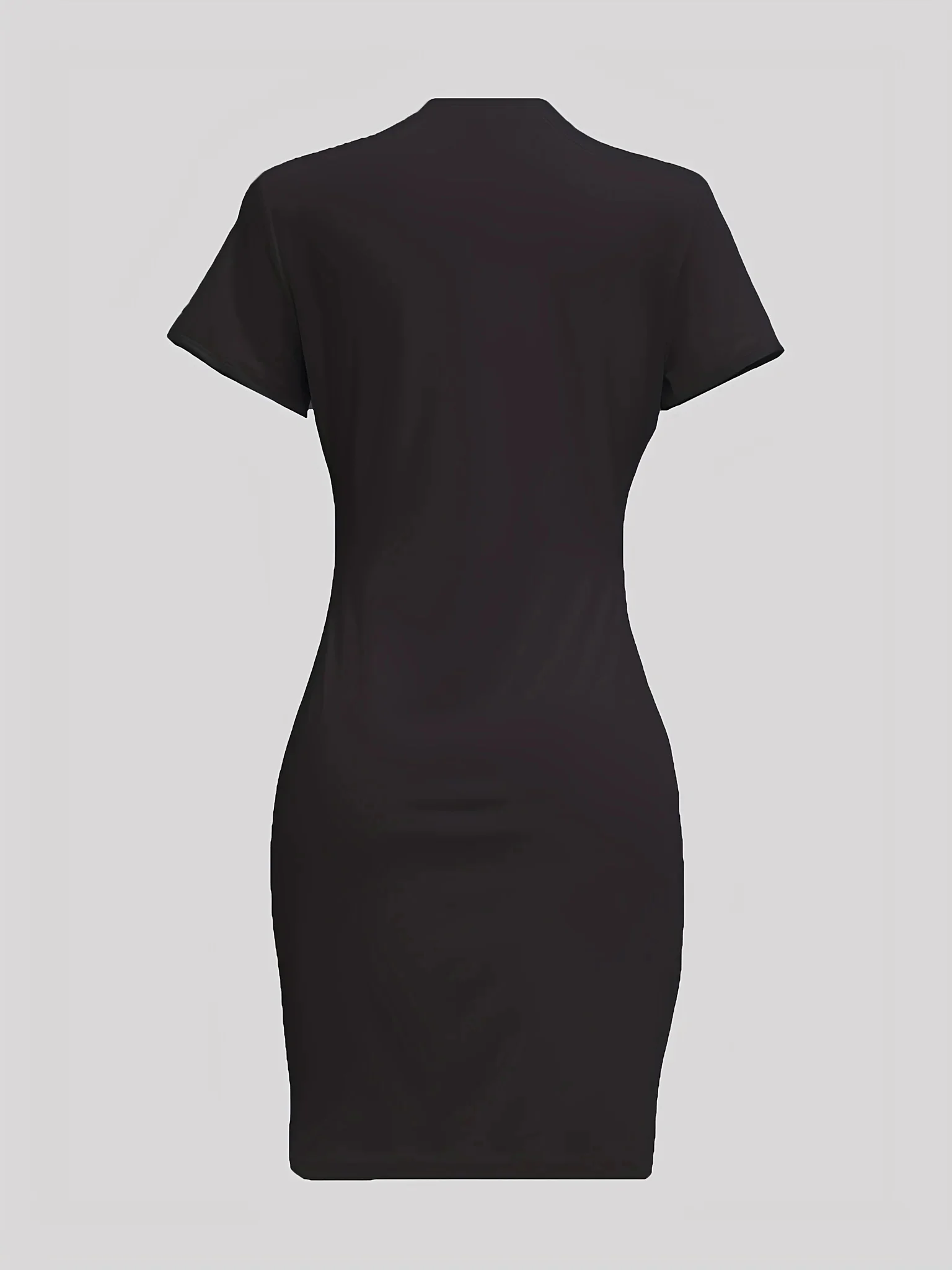 Women's Casual Summer T-Shirt Dress - LOVER BEAR Print, Short Sleeves, Round Neck, Loose Fit for a Comfortable and Stylish Look