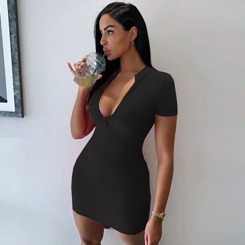 2025 New Cross Women - Sexy Wrap Hip Skirt Short Sleeve Zipper miniskirt 2025 New Cross Women - Sexy Wrap Hip Skirt Short Sleeve Zipper miniskirt