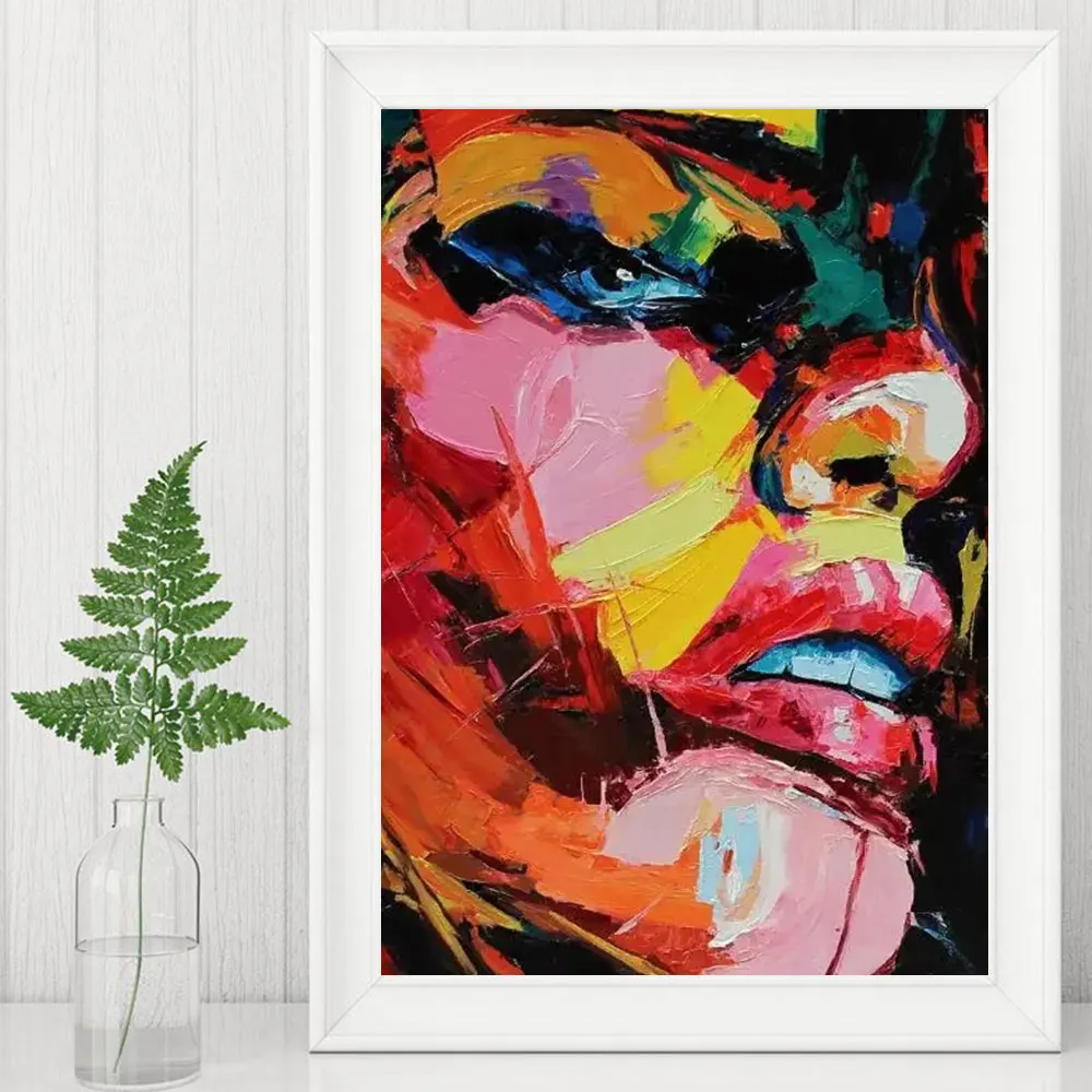 Graffiti Abstract Watercolor Woman Wall Art Poster Print