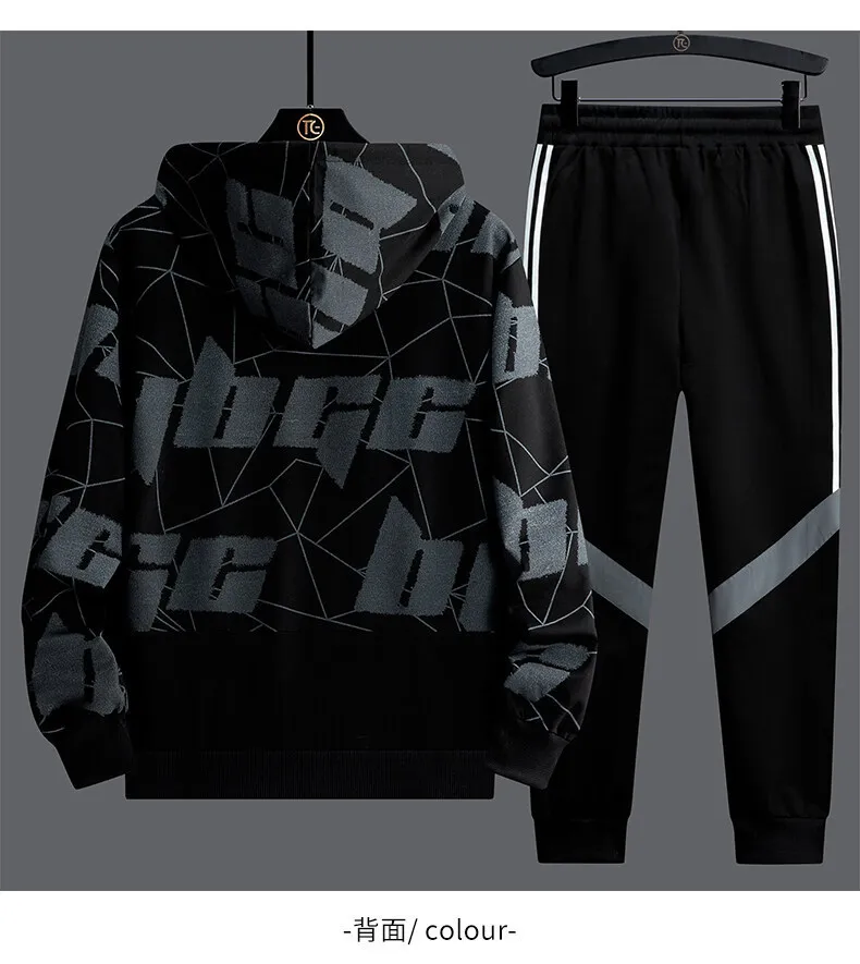 2025 Spring Men Sportswear Tracksuit 2 Piece Running Sets Sports Suit Jacket & Pant Sweatsuit