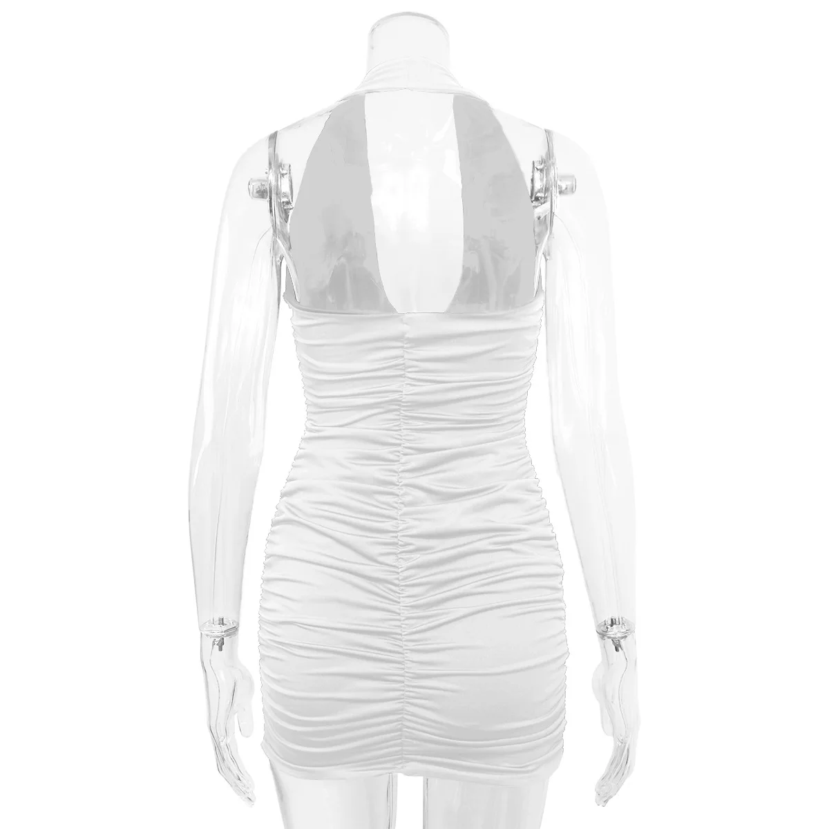 2025 Sizzling Summer Nights - Deep V Backless Halter Clubwear Mini Dress for Women
