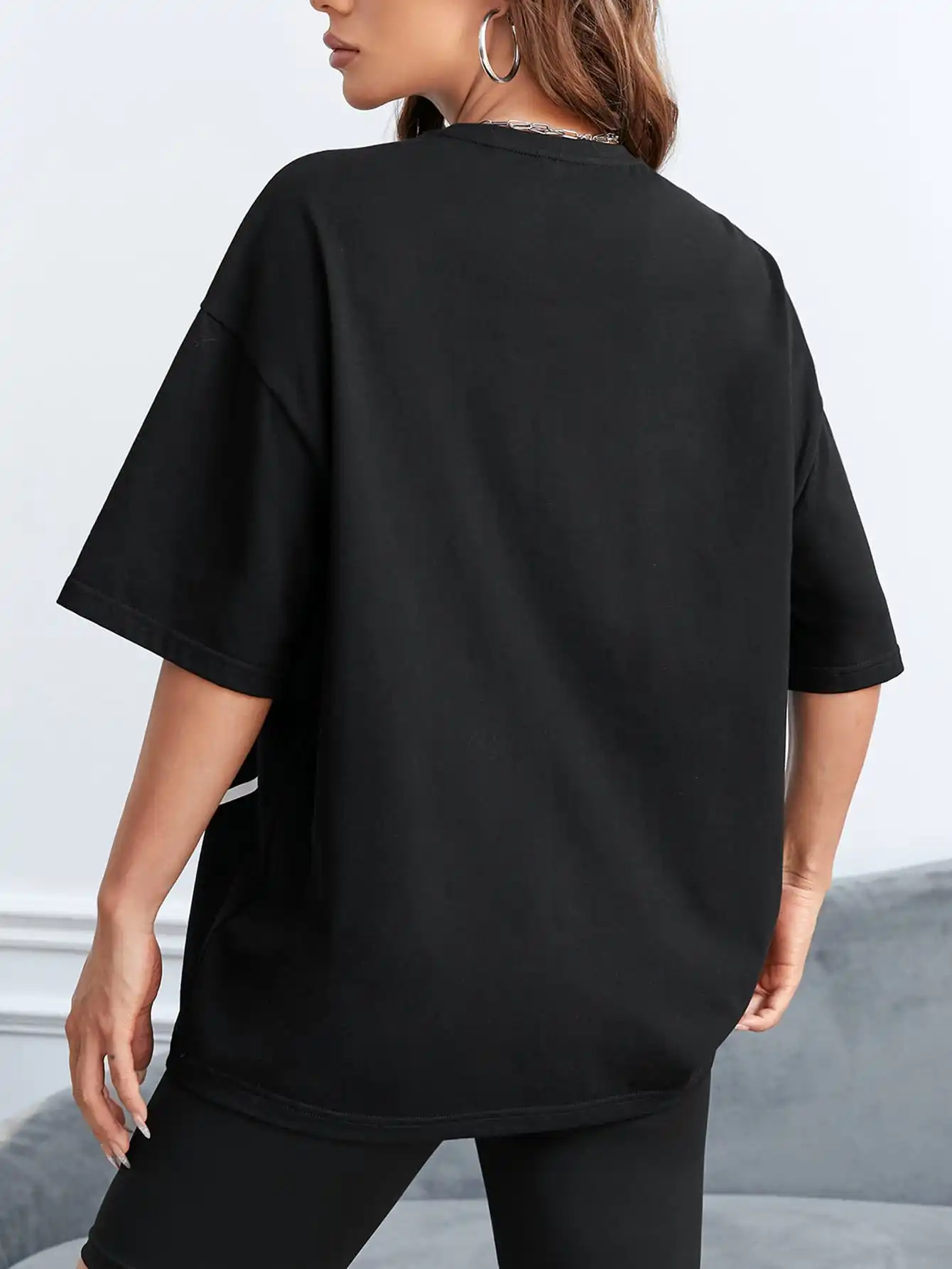 LA 23 Soft Cotton Tee - Relaxed Fit Casual Fashion T-shirt for Women
