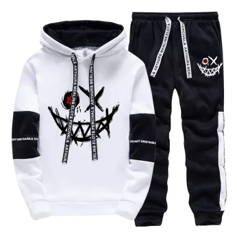 2025 Men's Tracksuit Hooded Sweatshirt Sweatpants All Season Casual Sporty Jogger Suits Urban Fashion Hoodie Outfits