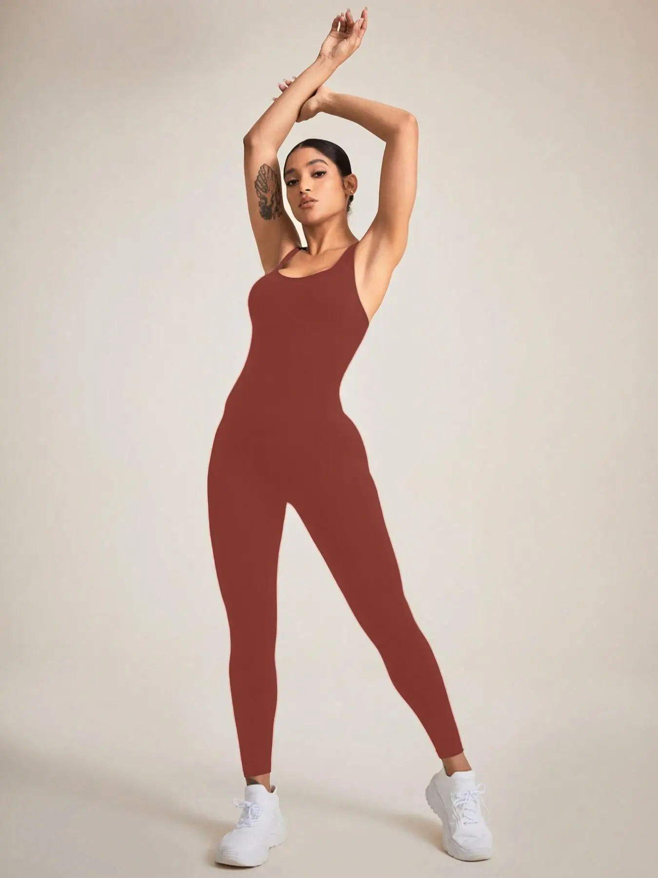 Women's Seamless Shapewear Bodysuit With Tummy Control, CrissCross Straps Backless Body Shaper, Women's Underwear & Shapewear