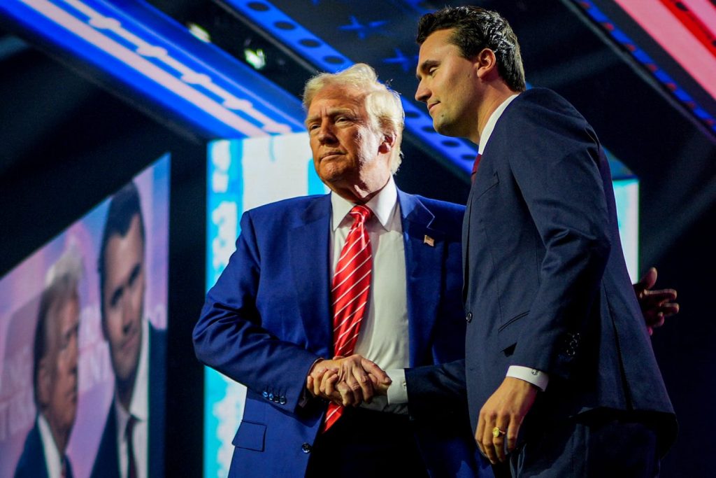 President Donald Trump and Charlie Kirk
