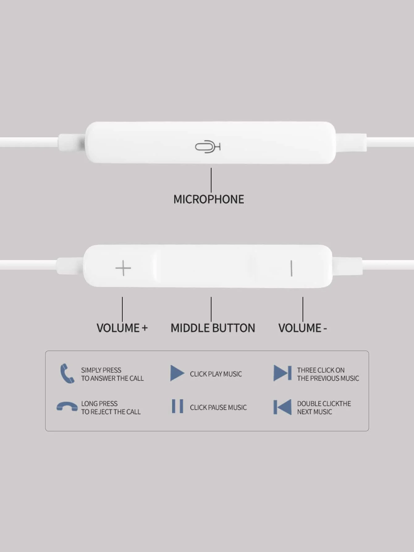 Apple EarPods Headphones with USB-C Plug, Wired Ear Buds with Built-in Remote to Control Music, Phone Calls, and Volume