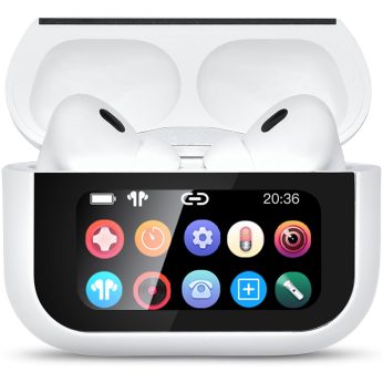 A15 Pro Wireless Earbuds – Bluetooth 5.4, LCD Touch, Deep Bass, Noise Cancelling, IPX7 Waterproof, Hi-Fi Sound, Mic, Best Earbuds for Android, iPhone & Smart Devices