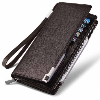 Premium Genuine Leather Multi-Card Wallet for Men - Sleek Bifold Design with RFID Protection, Holds Up to 11 Cards, and Timeless Elegance for the Modern Gentleman