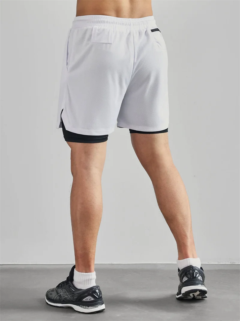 2026 Print 2 in 1 Running Workout Shorts for Men Christian Gym Athletic Performance Shorts