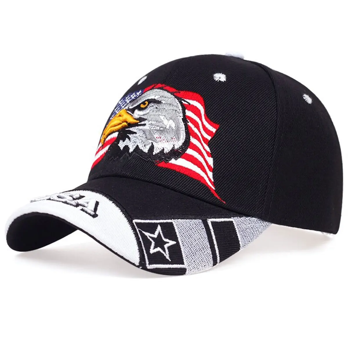 USA Eagle Embroidery Baseball Caps Spring Outdoor Adjustable Casual Hats USA Eagle Embroidery Baseball Caps Spring Outdoor Adjustable Casual Hats