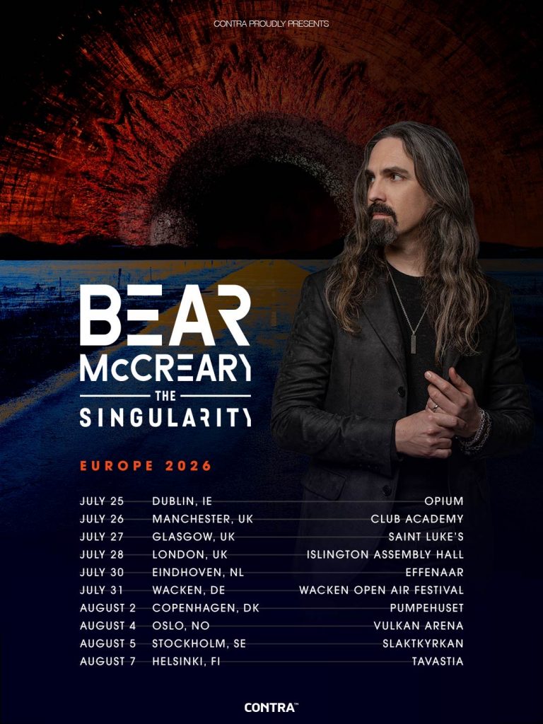 BEAR McCREARY EUROPE TOUR SCHEDULE